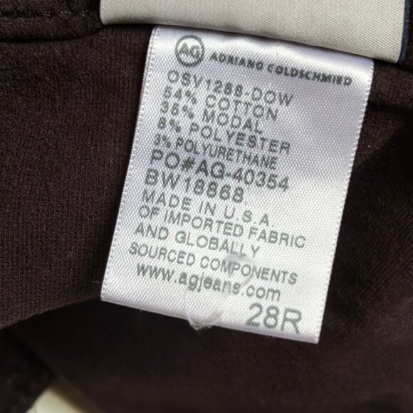 AG The Legging Super Skinny Velveteen Jean (Chocolate Brown) - Size 28R - Picture 10 of 15